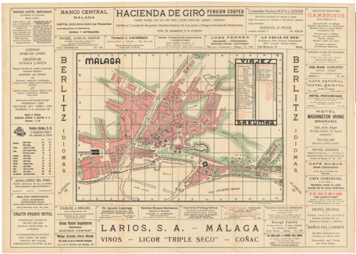 Plano comercial de Málaga