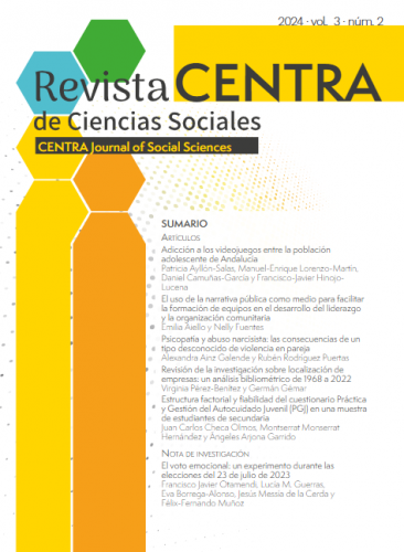 Revista CENTRA de Ciencias Sociales. Vol. 3 Núm. 2 (2024)